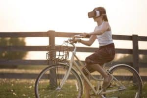 Riding Bicycle in VR