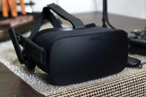 Oculus Rift Displayed on a Table