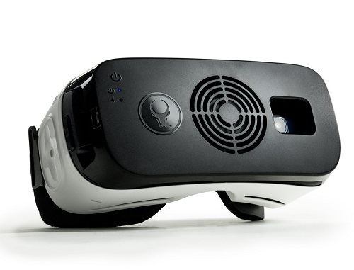 Samsung Gear VR Cooling Fan Mounted onto Headset